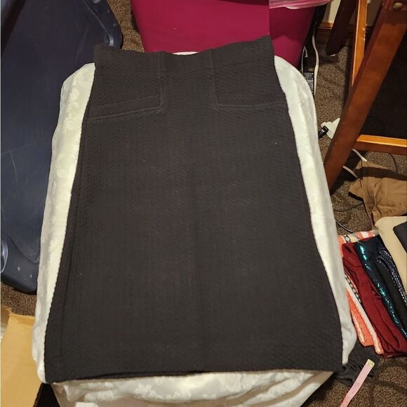 Skinny GANNI Womans Black Stretch Pencil Skirt - Picture 1 of 8